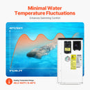 VEVOR Pompe à chaleur pour piscine, capacité de chauffage 2,51-11,38 kW, chauffage électrique de piscine à fréquence variable à économie d'énergie pour piscines hors sol 25 à 50 m³, AC220-240 V 50 Hz - image 4