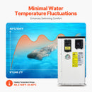 VEVOR Pompe à chaleur électrique pour piscine, capacité de chauffage 3,22-15,25 kW, chauffage de piscine à fréquence variable à économie d'énergie pour piscines hors sol 30 à 60 m³, AC220-240 V 50 Hz - image 4