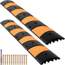 VEVOR Rampe de Protection de Câble 2 Canaux Passage de Câble au Sol Modulaire en Caoutchouc, Lot de 2, Longueur 185 cm Passe Cache Cables Charge 9980 kg Ralentisseur pour Protéger Cables Garage Route - image 2