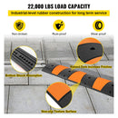 VEVOR Rampe de Protection de Câble 2 Canaux Passage de Câble au Sol Modulaire en Caoutchouc, Lot de 2, Longueur 185 cm Passe Cache Cables Charge 9980 kg Ralentisseur pour Protéger Cables Garage Route - image 5