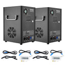 VEVOR Machine à étincelles froide 2PCS 700 W machine à feux d'artifice alliage d'aluminium contrôleur DMX réglable de 2 à 5 m 7 minutes par recharge pour mariages, spectacles de DJ, fêtes, événements - image 10