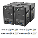 VEVOR Machine à étincelles froide 4PCS 700 W machine à feux d'artifice alliage d'aluminium contrôleur DMX réglable de 2 à 5 m 7 minutes par recharge pour mariages, spectacles de DJ, fêtes, événements - image 10
