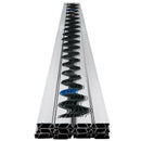 VEVOR Fil ondulé et canal de verrouillage, 2 m, canal de verrouillage à ressort pour serre, lot de 50, avec revêtement PE canal alliage d'aluminium pour film plastique, fixation de tissu d'ombrage - image 10