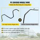 VEVOR Fil ondulé et canal de verrouillage, 2 m, canal de verrouillage à ressort pour serre, lot de 50, avec revêtement PE canal alliage d'aluminium pour film plastique, fixation de tissu d'ombrage - image 5