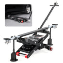 VEVOR Pont Élévateur Pneumatique 3 T jusqu'à 550 mm, Cric de Levage pour Voitures Réglable, avec Barres de Support, Cales de Roues et Patins en Caoutchouc, pour Réparation Voitures SUV Garage