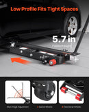 VEVOR Pont Élévateur Pneumatique 3 T jusqu'à 550 mm, Cric de Levage pour Voitures Réglable, avec Barres de Support, Cales de Roues et Patins en Caoutchouc, pour Réparation Voitures SUV Garage - image 7