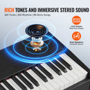 VEVOR Piano numérique, 88 touches entièrement pondérées, ensemble piano à clavier électrique, mode double clavier, haut-parleurs, double banc, 200 sons et rythmes, Bluetooth USB MIDI, pour débutants - image 5