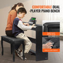 VEVOR Piano numérique, 88 touches entièrement pondérées, ensemble piano à clavier électrique, mode double clavier, haut-parleurs, double banc, 200 sons et rythmes, Bluetooth USB MIDI, pour débutants - image 6