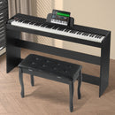 VEVOR Piano numérique, 88 touches entièrement pondérées, ensemble piano à clavier électrique, mode double clavier, haut-parleurs, double banc, 200 sons et rythmes, Bluetooth USB MIDI, pour débutants - image 9