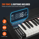 VEVOR Piano numérique, 88 touches entièrement pondérées, ensemble piano à clavier électrique avec double clavier, haut-parleurs, support, casque, 200 sons et rythmes, Bluetooth USB MIDI pour débutants - image 5
