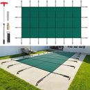 VEVOR Bâche Piscine Rectangulaire 5,5 x 10,4 m Couverture Protection Piscine PP contre Débris Neige Protège Piscine Maille Serrée Ressort Inox Boulon Sol Laiton pour Piscines 4,9 x 9,8 m Maison Vert - image 2