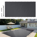 VEVOR Bâche à Bulle Piscine Hivernage, Anthracite en PVC 650-680 g / m² Couverture Solaire Piscine Rectangulaire, 4x8 m Maille Serrée pour les Piscines dans la Maison, le Jardin, l'Hôtel, l'Ingénierie