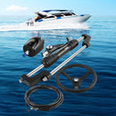 VEVOR Kit de Direction Hydraulique pour Bateau 300 HP, Cylindre de Direction Hors-bord, Pompe à Barre avec Volant et Tuyau de Direction Hydraulique de 6,7 m, pour Système de Direction des Bateaux - image 9