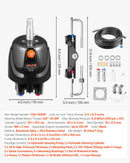 VEVOR Kit Direction Hydraulique Hors-bord 150 hp Système Direction Hydraulique Bateau pour Monomoteur Station Unique, avec Pompe Barre 6,9 MPa, Cylindre de Verrouillage Bidirectionnel, Flexibles 7,3 m - image 8