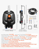 VEVOR Kit Direction Hydraulique Hors-bord 150 hp Système Direction Hydraulique Bateau pour Monomoteur Station Unique, avec Pompe Barre 6,9 MPa, Cylindre de Verrouillage Bidirectionnel, Flexibles 6 m - image 8
