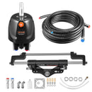 VEVOR Kit Direction Hydraulique Hors-bord 150kW (200 HP) Système Direction Hydraulique Bateau pour Monomoteur Station Unique, avec Pompe Barre 6,9 MPa, Cylindre de Verrouillage Bidirectionnel, Flexibles 7,9 m