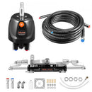 VEVOR Kit Direction Hydraulique Hors-bord 300 hp Système Direction Hydraulique Bateau pour Monomoteur Station Unique, avec Pompe Barre 6,9 MPa, Cylindre de Verrouillage Bidirectionnel, Flexibles 7,9 m - image 2