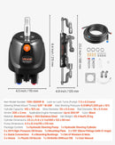 VEVOR Kit Direction Hydraulique Hors-bord 300 hp Système Direction Hydraulique Bateau pour Monomoteur Station Unique, avec Pompe Barre 6,9 MPa, Cylindre de Verrouillage Bidirectionnel, Flexibles 7,9 m - image 8