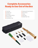 VEVOR Saxophone Droit Soprano Si Bémol Kit Saxophone Débutants Laiton Résistant avec Étui de Transport, Bec, Sangles, Chiffon et Tige de Nettoyage, Gants, 23 Touches, pour Débutants, Étudiants, Doré - image 7