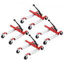 VEVOR Chariot de roue, capacité maximale de 1 500 lb, élévateur de voiture avec roues rotatives à 360 °, cric de pneu à cliquet de positionnement de véhicule robuste, pour véhicule, réparation automobile, déménagement, lot de 4 - image 2