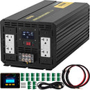 VEVOR Onduleur Onde Sinusoïdale Modifiée 5000 W CC 12 V vers CA 110 V Écran LCD - image 2