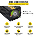 VEVOR Onduleur Onde Sinusoïdale Modifiée 5000 W CC 12 V vers CA 110 V Écran LCD - image 7
