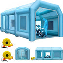 VEVOR Cabine de Peinture Gonflable 9x6x4 m, Tente Pulvérisation Gonflable pour Voiture, avec Système de Filtration avec Souffleur, en Oxford et PVC, Station de Travail de Peinture Automobile, Garage - image 2