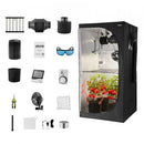 VEVOR Chambre de Culture 100x100x200 cm Tente de Culture Kit Complet avec Éclairage LED Spectre Complet, Système Ventilation, Mylar 600D Hautement Réfléchissant, pour Plantes Intérieur Fleurs Légumes - image 2