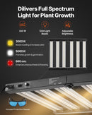 VEVOR Chambre de Culture 100x100x200 cm Tente de Culture Kit Complet avec Éclairage LED Spectre Complet, Système Ventilation, Mylar 600D Hautement Réfléchissant, pour Plantes Intérieur Fleurs Légumes - image 5