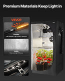 VEVOR Chambre de Culture 100x100x200 cm Tente de Culture Kit Complet avec Éclairage LED Spectre Complet, Système Ventilation, Mylar 600D Hautement Réfléchissant, pour Plantes Intérieur Fleurs Légumes - image 8