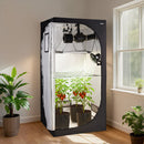 VEVOR Chambre de Culture 100x100x200 cm Tente de Culture Kit Complet avec Éclairage LED Spectre Complet, Système Ventilation, Mylar 600D Hautement Réfléchissant, pour Plantes Intérieur Fleurs Légumes - image 9