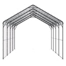 VEVOR Abri de voiture en métal robuste, 3,6 x 6 m, abri de garage extérieur avec cadre et toit en acier galvanisé, auvent pour voiture multi-usage avec parois latérales amovibles, pour pick-up, bateau - image 12
