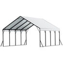 VEVOR Carport, 5,8 x 6 m, Abri de Voiture Métal Robuste, Abri Garage Extérieur avec Cadre Toit en Acier, Parois Latérales Amovibles, Auvent Stockage d'Auto pour Pick-up, Bateaux, Camions, Tracteurs - image 10