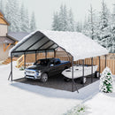 VEVOR Carport, 5,8 x 6 m, Abri de Voiture Métal Robuste, Abri Garage Extérieur avec Cadre Toit en Acier, Parois Latérales Amovibles, Auvent Stockage d'Auto pour Pick-up, Bateaux, Camions, Tracteurs - image 9