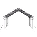 VEVOR Carport, 5,8x7,45 m, Abri de Voiture Métal Robuste, Abri Garage Extérieur avec Cadre Toit en Acier, Parois Latérales Amovibles, Auvent Stockage d'Auto pour Pick-up, Bateau, Camions, Tracteurs - image 12