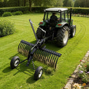 VEVOR Râteau Paysager Tracté 122 cm Râteau Déchaumeur Remorquable Compatible avec Tracteurs Utilitaires pour Entretien du Gazon, Aération de Pelouse, avec 24 Dents en Acier, Hauteur Angle Réglables - image 9