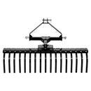 VEVOR Râteau Paysager Tracté 127 cm Râteau Déchaumeur Remorquable 3 Points pour Tracteurs Catégorie 1 Éliminer Chaume, Herbe Morte, Branches, Aérer Pelouse Gazon, Angle Réglable, 17 Dents en Acier - image 12