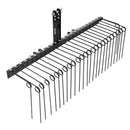 VEVOR Râteau Paysager Tracté 153 cm Râteau Déchaumeur Remorquable pour Attelage 3 Points Tracteurs Catégorie 1 Collecte Aiguilles de Pin, Paille, Feuilles, Nettoyage Jardin, 26 Dents Acier à Ressort - image 11