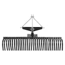 VEVOR Râteau Déchaumeur Tracté 1525 mm Déchaumeur Remorquable Attelage 3 Points, Compatible avec Tracteurs, pour Préparation du Sol, Entretien du Gazon, Aération de Pelouse, 32 Dents en Acier Robuste - image 12