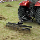 VEVOR Râteau Déchaumeur Tracté 1525 mm Déchaumeur Remorquable Attelage 3 Points, Compatible avec Tracteurs, pour Préparation du Sol, Entretien du Gazon, Aération de Pelouse, 32 Dents en Acier Robuste - image 9